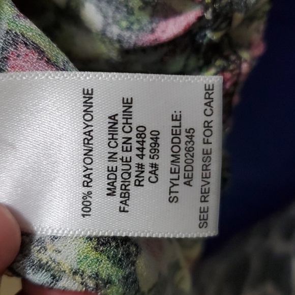 AFRM Green Garden Jamie Floral Puff Sleeve Open Back Midi Dress XS - Picture 12 of 12